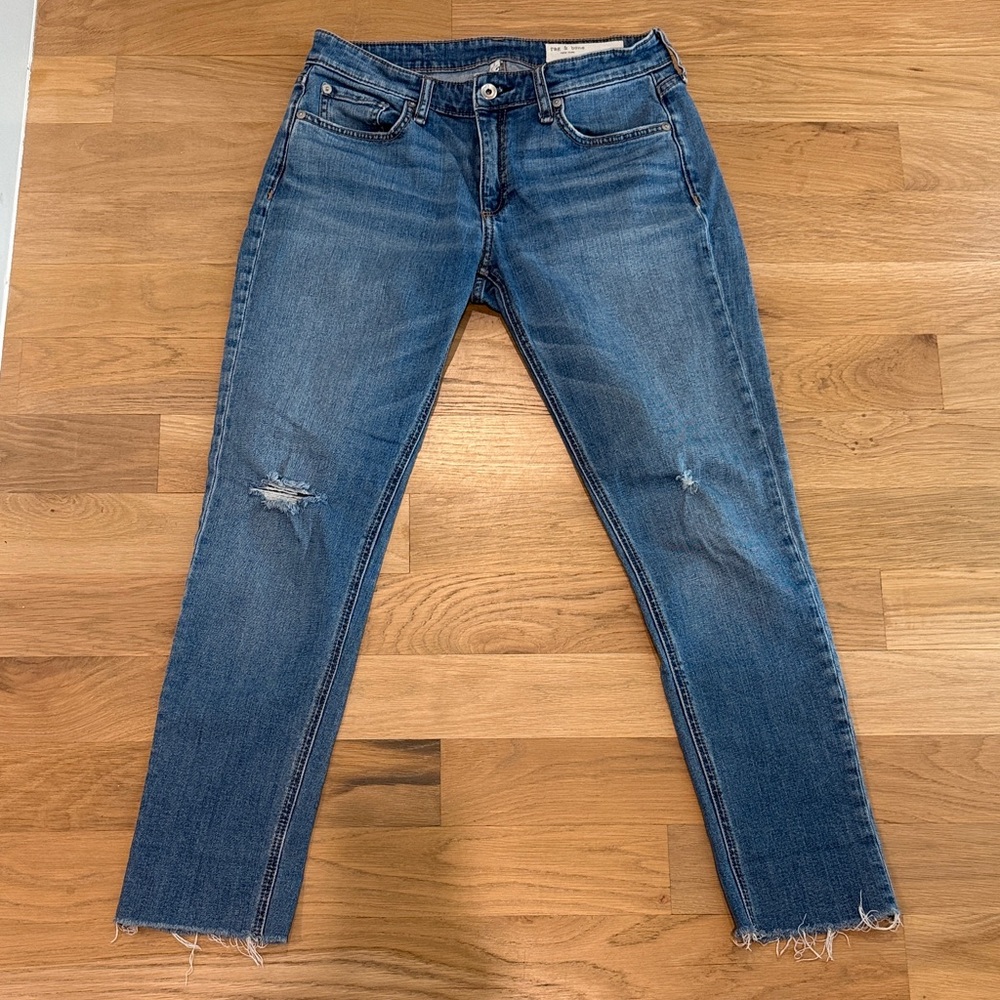 Rag & Bone
Dre Low-Rise Slim Boyfriend Jeans